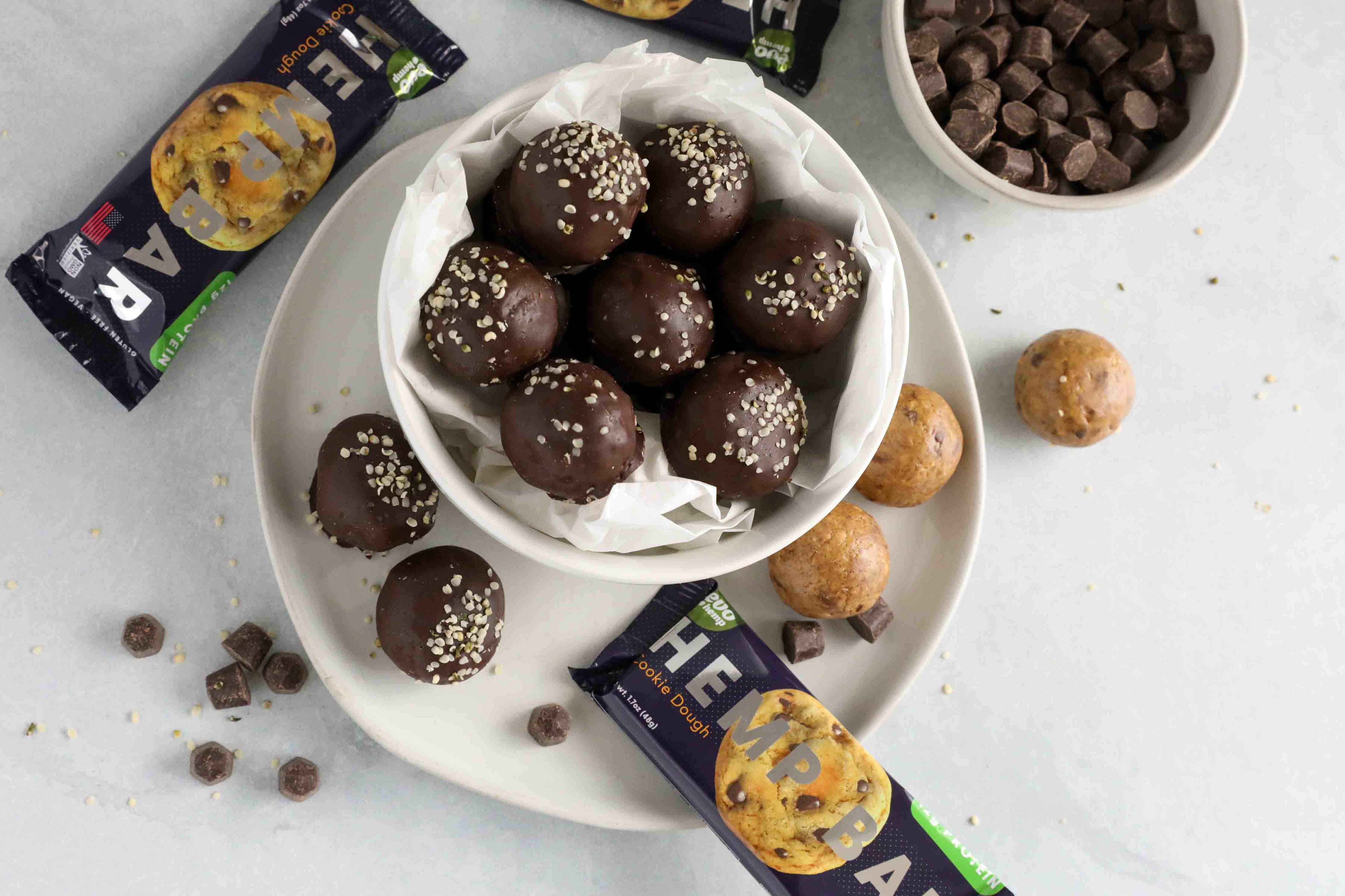 Cookie Dough Protein Truffles